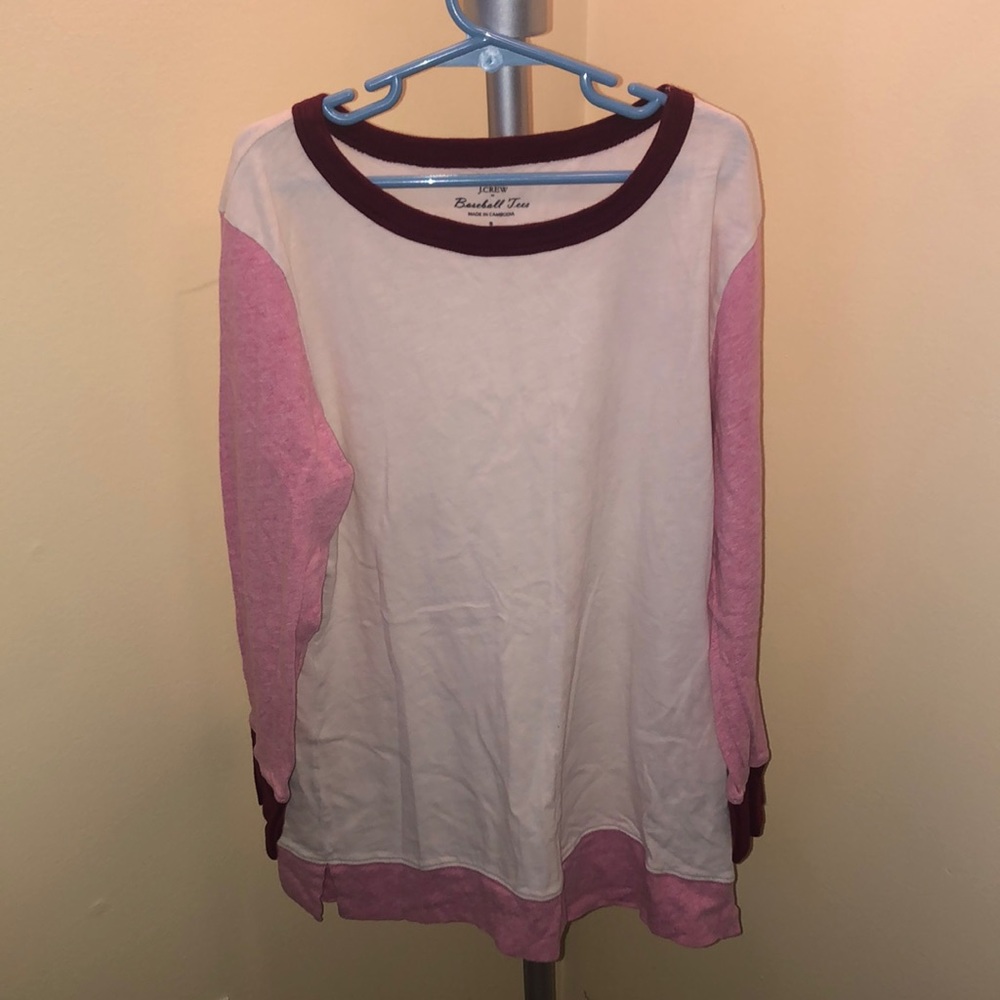 J Crew Baseball Tee
